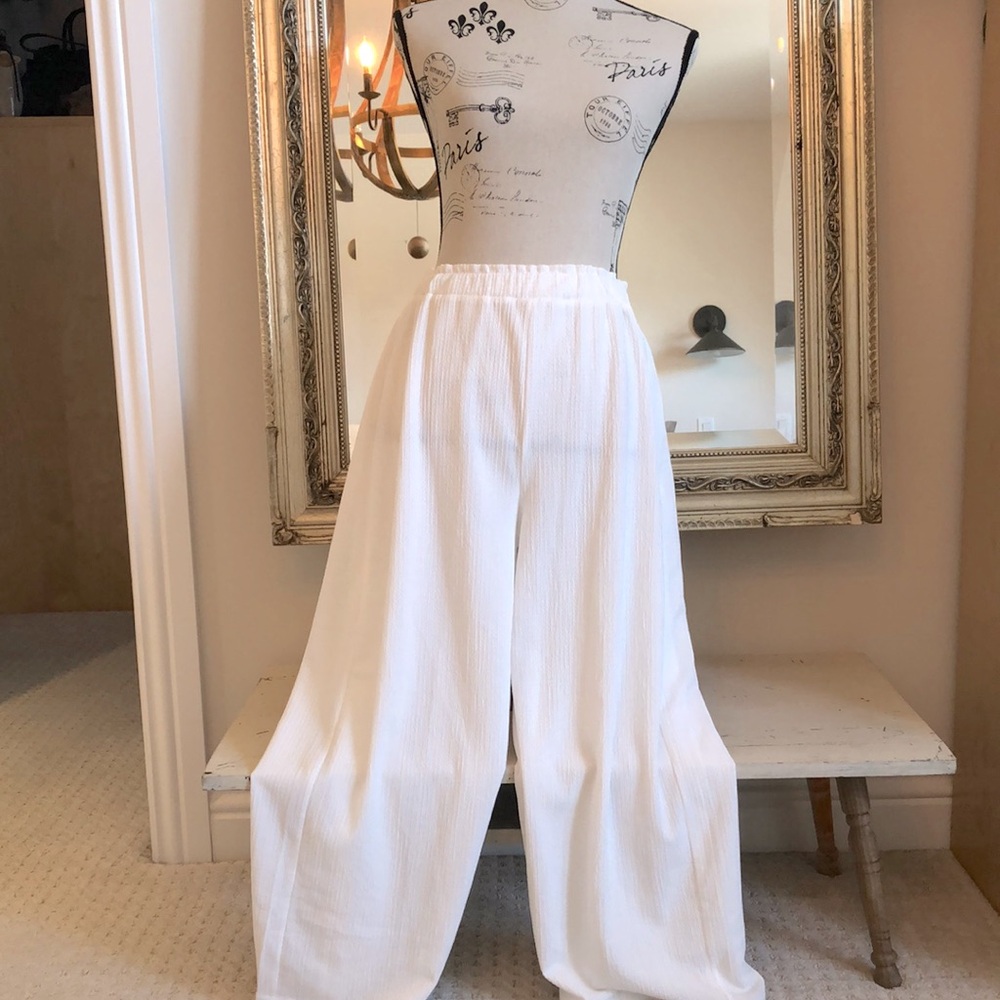 SzM elastic lined palazzo style pant